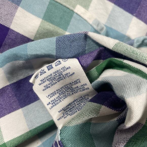 Boden Button Down Shirt Mens Extra Large Dress Shirt Plaid Cotton Easter Spring - Picture 5 of 12